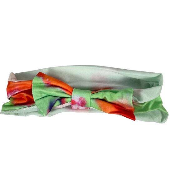 Girls 3-Piece Fringe Tee Tie-Dye Bell Bottoms & Headband Set - Size 2T - Picture 2 of 13